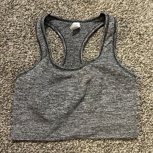 90 degree sports bra heatherd gray